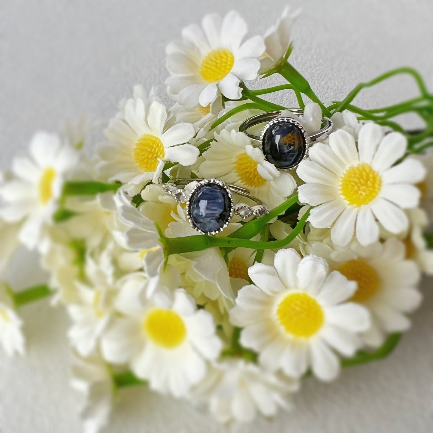 油畫風藍彼得戒指